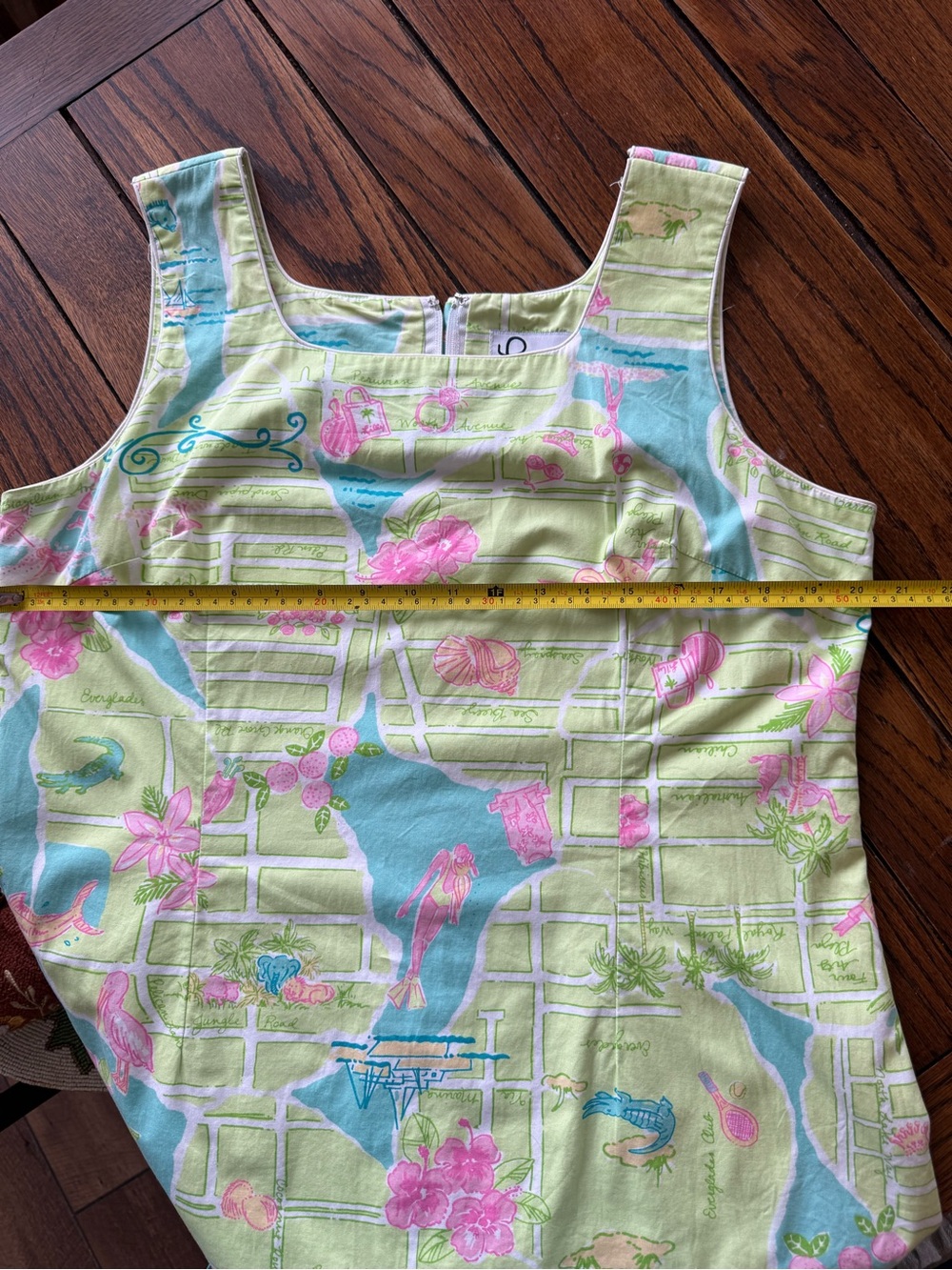 Lilly Pulitzer “ Palm Beach “ Sleeveless Lime Green Shift Dress - Picture 5 of 9